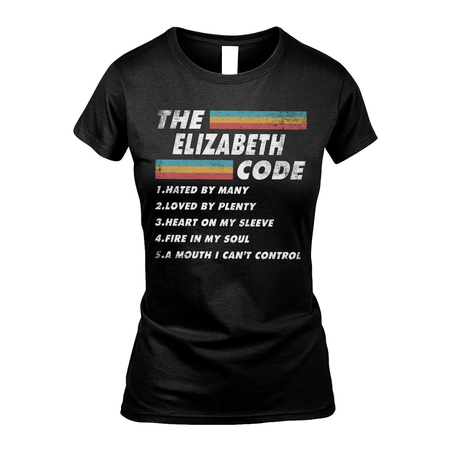 ELIZABETH 13K1-561 The Name Code Vintage Graphic