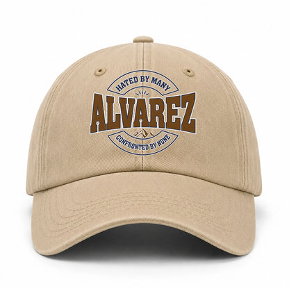 Hated By Many Confronted By None Washed Cap ALVAREZ 13K1 C36PF