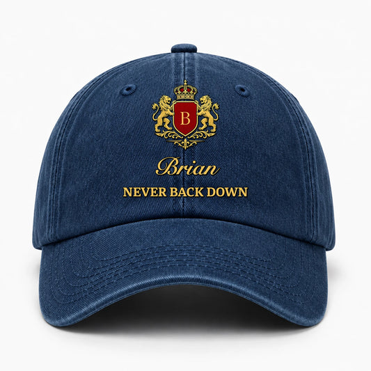 Never Back Down Luxury Washed Cap Cap BRIAN 13K1 C168PF