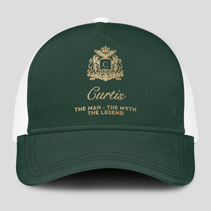 The Man The Myth The Legend Sage Green Mesh Cap CURTIS 13K1 C192PF