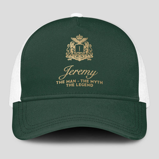 The Man The Myth The Legend Sage Green Mesh Cap JEREMY 13K1 C192PF