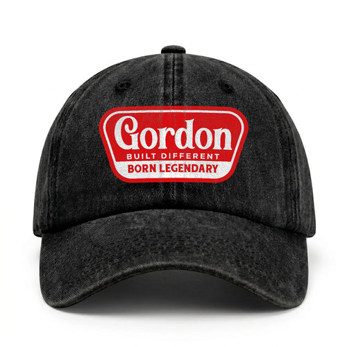 Built Different Born Legendary Red Logo Washed Cap GORDON 13K1 C63PF