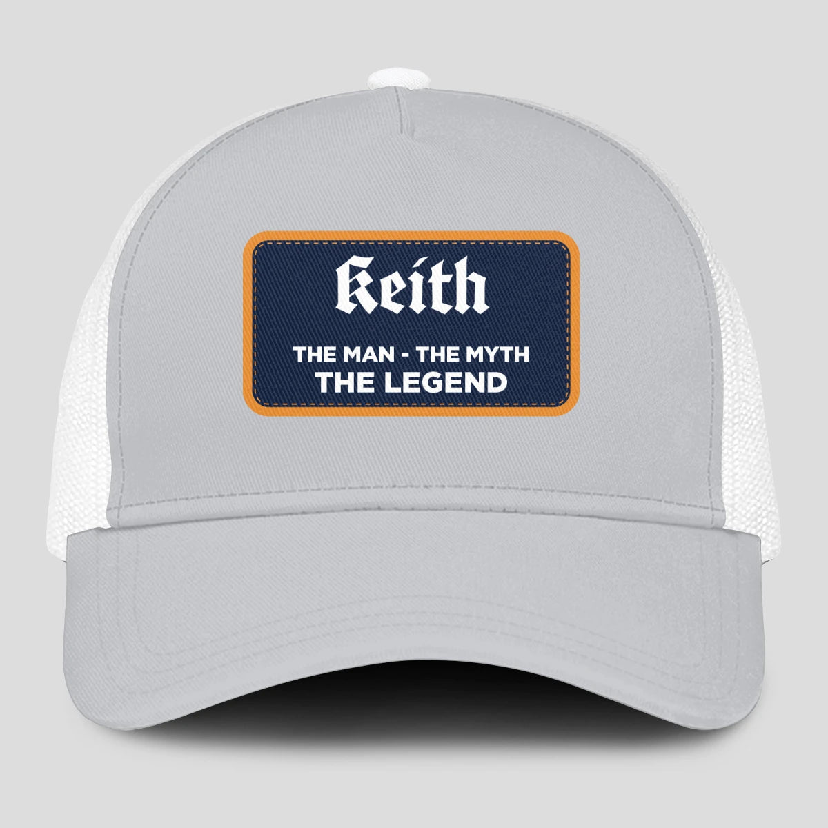 The Man The Myth The Legend Gray Mesh Cap KEITH 13K1 C204PF