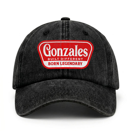 Built Different Born Legendary Red Logo Washed Cap GONZALES 13K1 C63PF