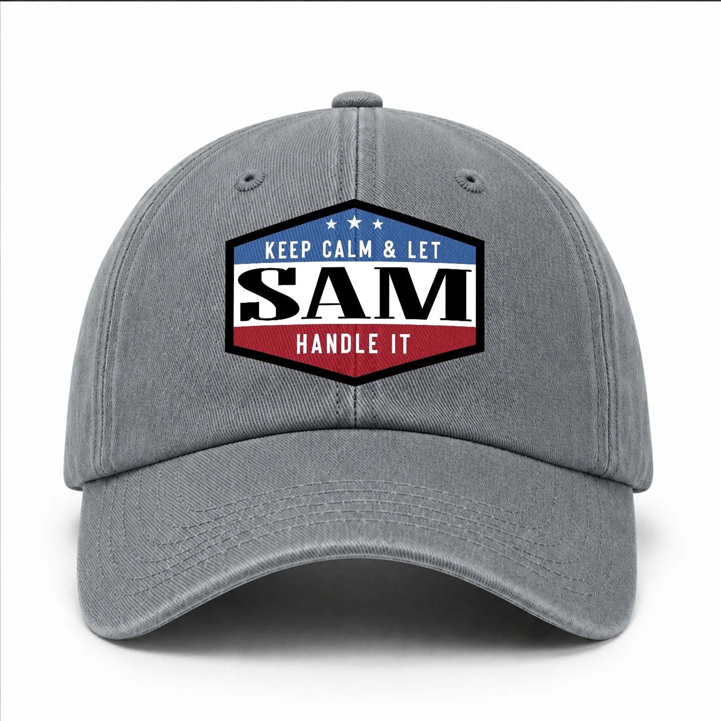 Keep Calm & Let Your Name Handle It Washed Cap SAM 13K1 C87PF