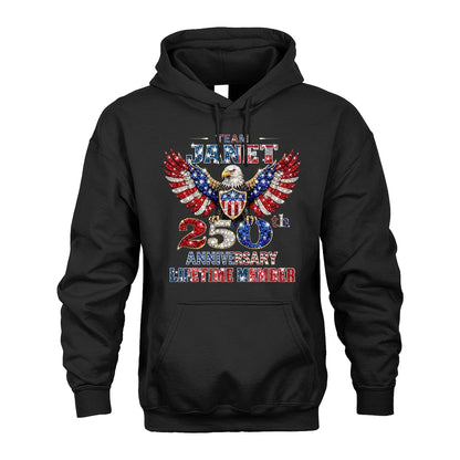 JANET 13K1-523 Personalized "Team...Lifetime Member" America 250 Design