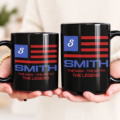The Man The Myth The Legend American Flag Mug SMITH 13K1 MG18