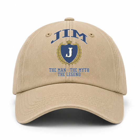 The Man The Myth The Legend Luxury Logo Cap JIM 13K1 C34PF