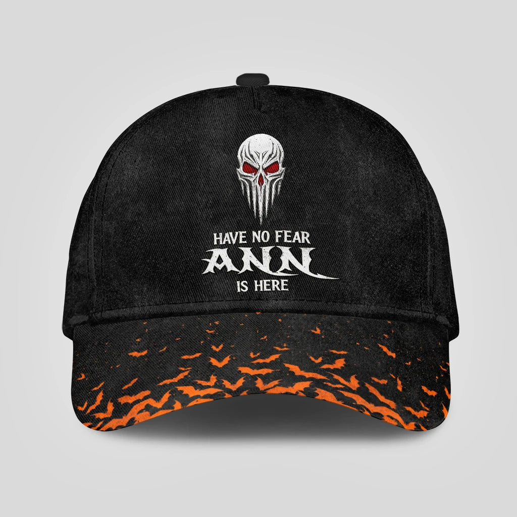 The Horrors Persist But So Does Your Name Skull Halloween Cap ANN 13K1 C125PF