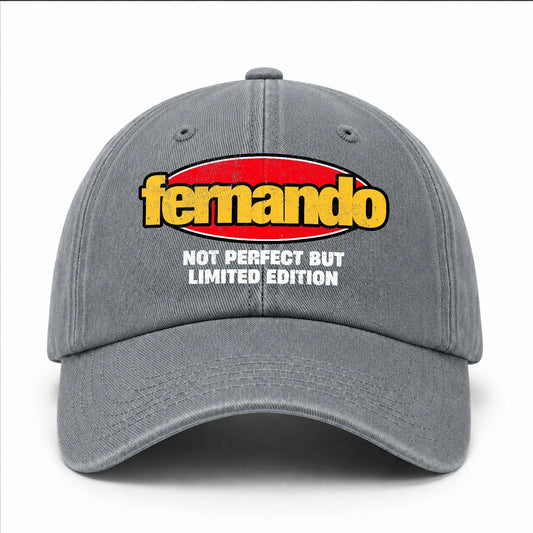 Your Name Not Perfect But Limited Edition Red Logo Washed Cap FERNANDO 13K1 C84PF