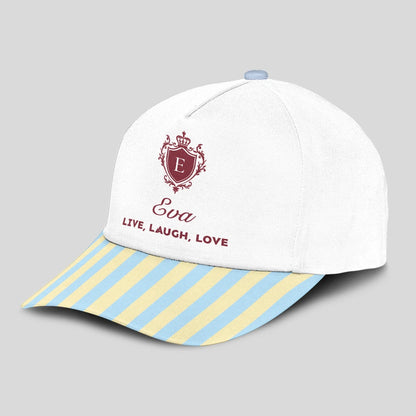 Live Laugh Love Blue And Yellow Luxury Cap EVA 13K1 C121PF
