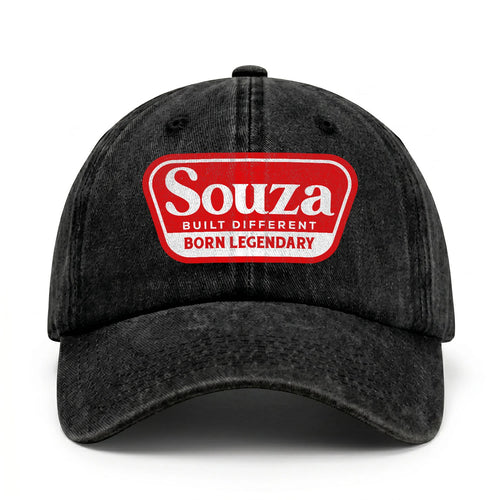 Built Different Born Legendary Red Logo Washed Cap SOUZA 13K1 C63PF