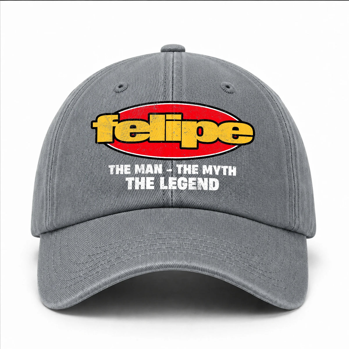 The Man The Myth The Legend Vintage Logo Washed Cap FELIPE 13K1 C162PF