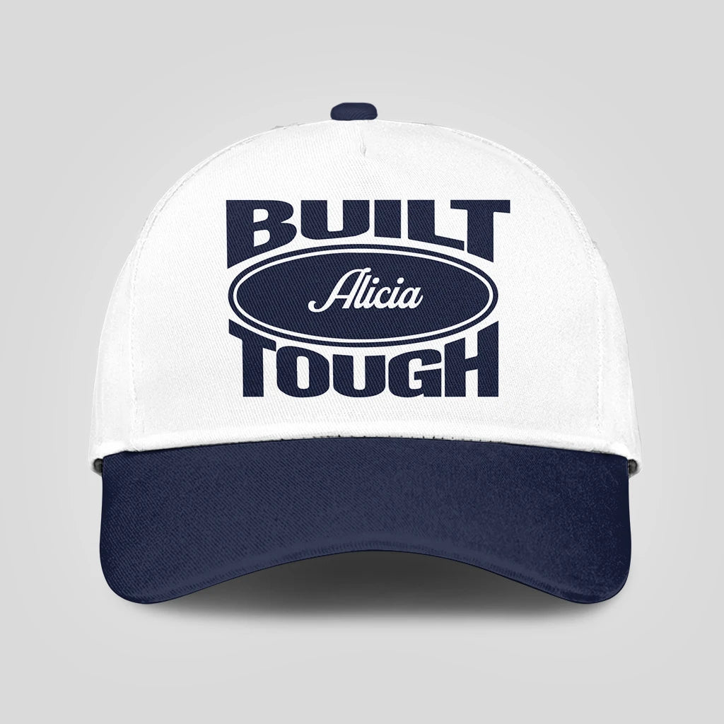 Built Your Name Tough Slogan Blue And White Cap ALICIA 13K1 C95PF