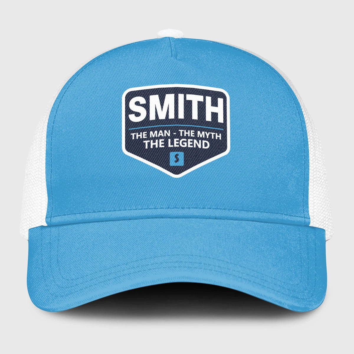 The Man The Myth The Legend Light Blue Mesh Cap SMITH 13K1 C190PF
