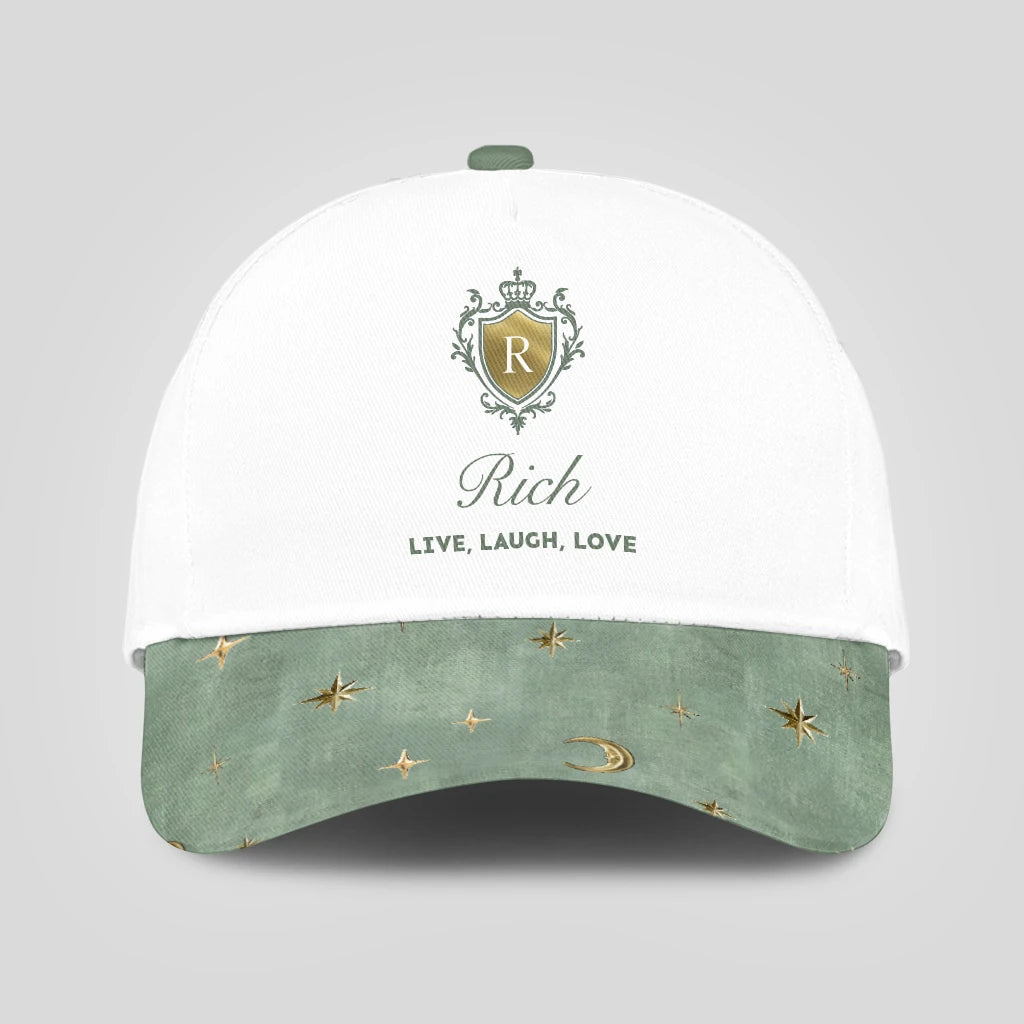 Live Laugh Love Stars And Moon Green Cap RICH 13K1 C124PF