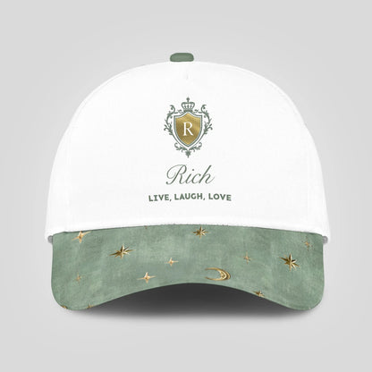 Live Laugh Love Stars And Moon Green Cap RICH 13K1 C124PF