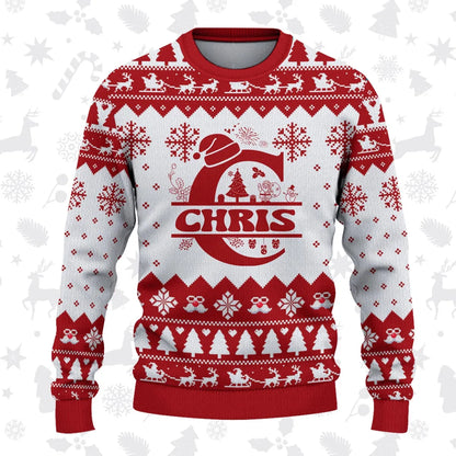 CHRIS Personalized Christmas Pajama Set - Holiday Gift Outfit 13K1-CR2