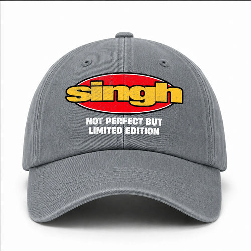 Your Name Not Perfect But Limited Edition Red Logo Washed Cap SINGH 13K1 C84PF
