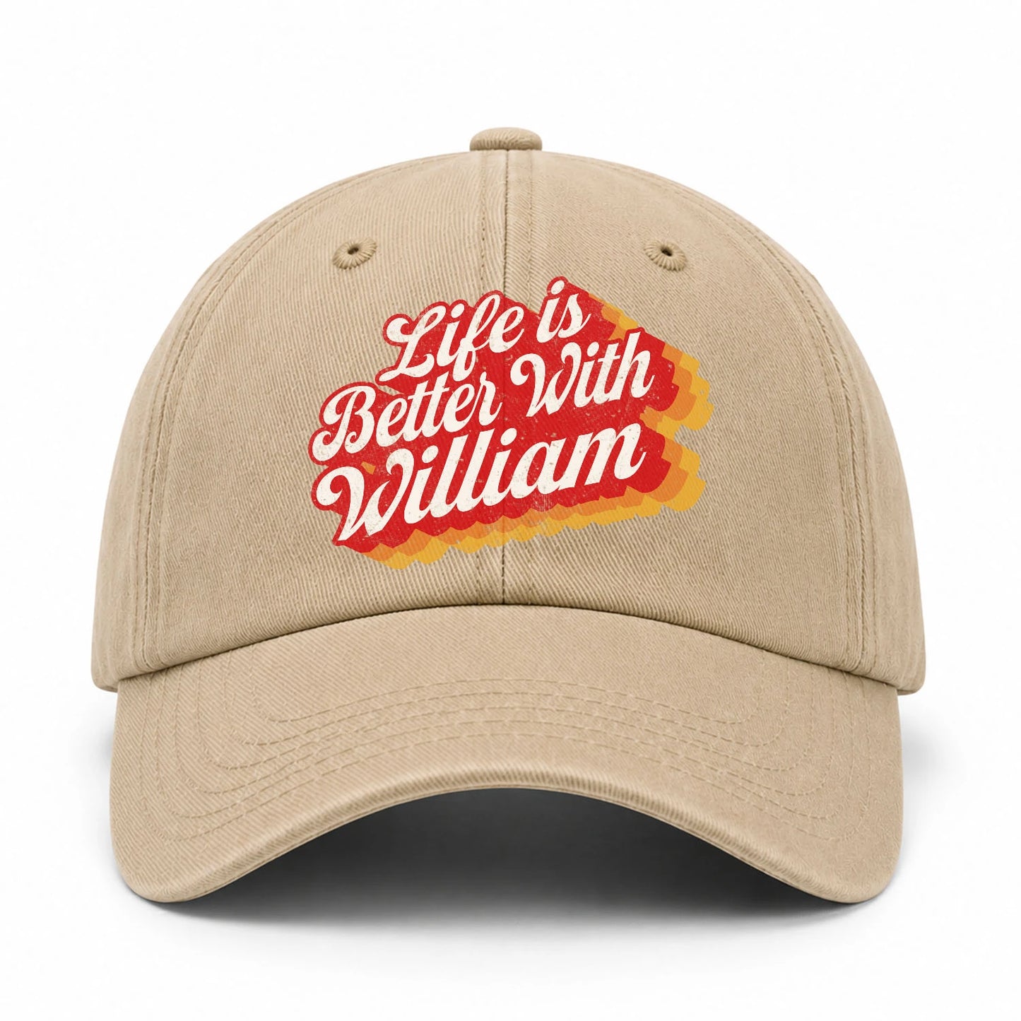 Life Is Better With Your Name Vintage Washed Cap WILLIAM 13K1 C67PF