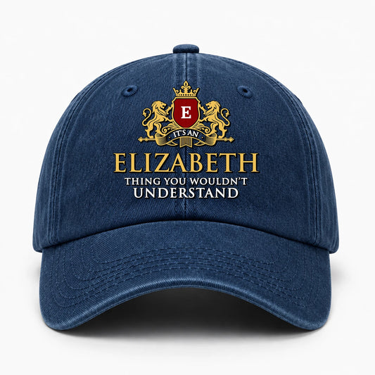 It's A Your Name Thing You Wouldn't Understand Royal Blue Washed Cap ELIZABETH 13K1 C184PF