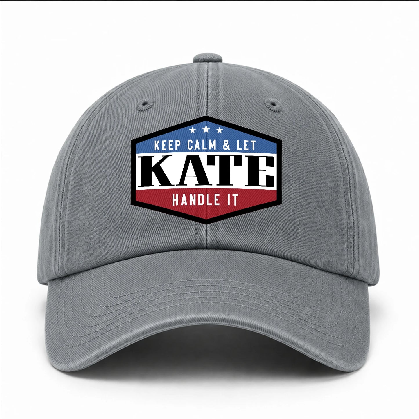 Keep Calm & Let Your Name Handle It Washed Cap KATE 13K1 C87PF