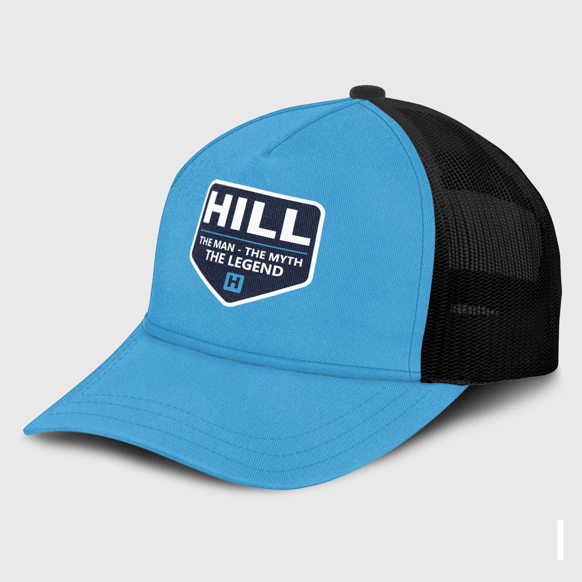 The Man The Myth The Legend Light Blue Mesh Cap HILL 13K1 C190PF