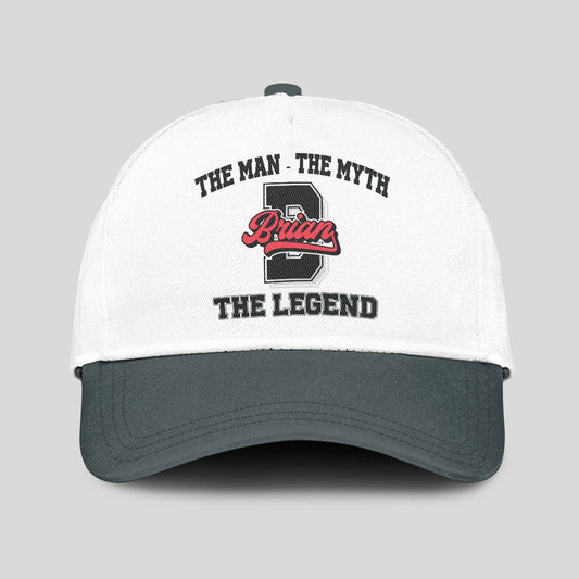 The Man The Myth The Legend Custom Initial Letter And Name Cap BRIAN 13K1 C38PF
