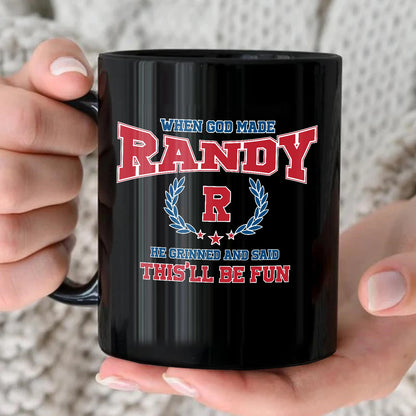 When God Made Your Name Personalized Mug RANDY 13K1 MG08