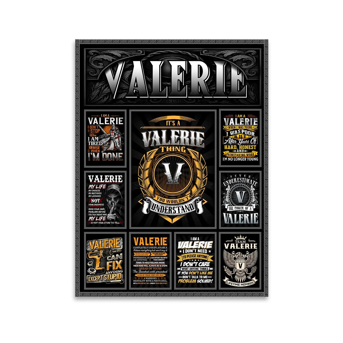 VALERIE Personalized Sponge Floor Mat – Custom Printed Home Decor 13K1-AR2