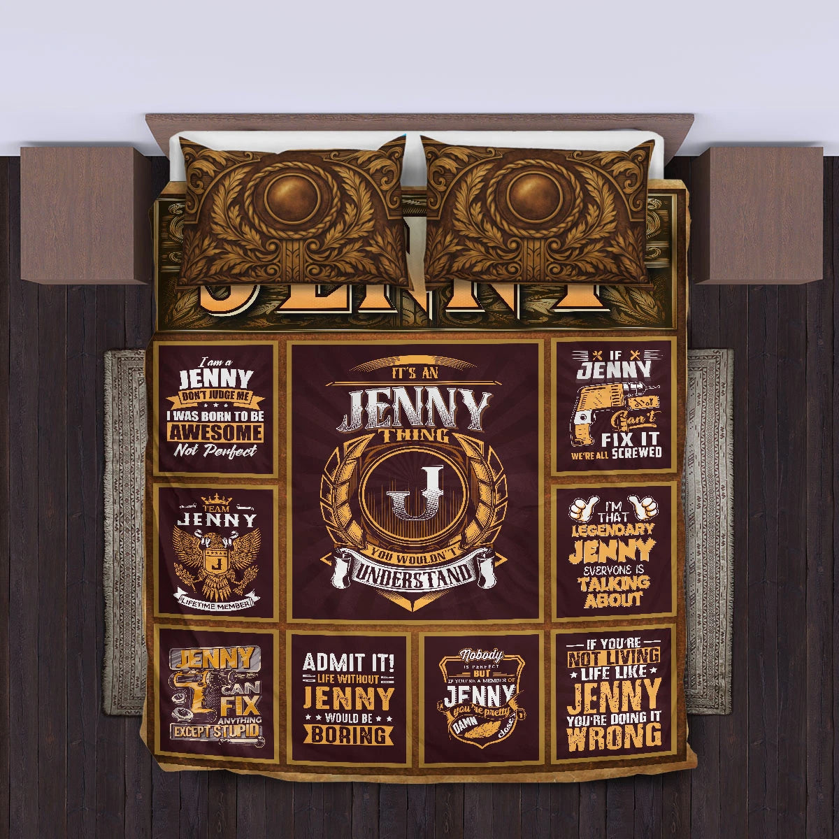 JENNY Limited Edition Personalized Bedding Set 13K1-BS3