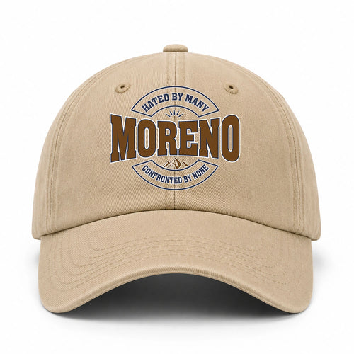 Hated By Many Confronted By None Washed Cap MORENO 13K1 C36PF