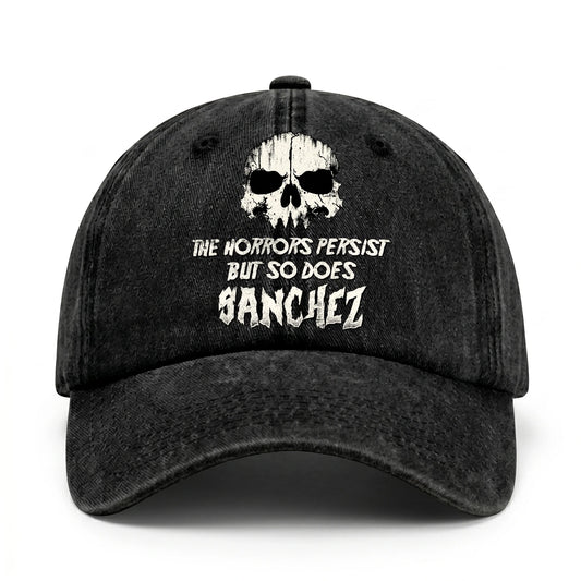 The Horrors Persist But So Does Your Name Cool Skull Washed Cap SANCHEZ 13K1 C134PF