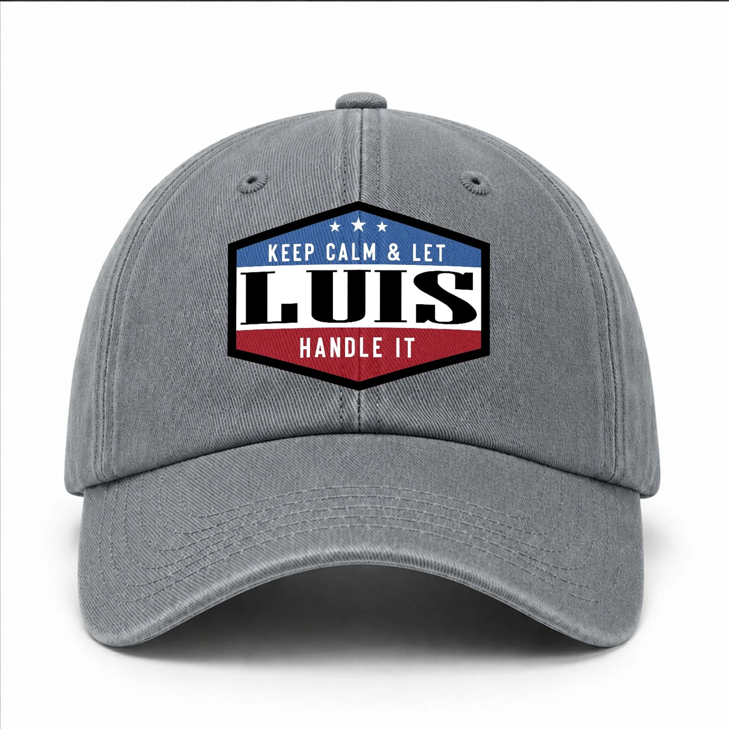 Keep Calm & Let Your Name Handle It Washed Cap LUIS 13K1 C87PF