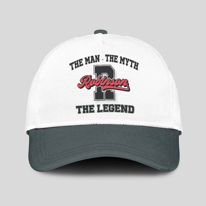 The Man The Myth The Legend Custom Initial Letter And Name Cap ROBINSON 13K1 C38PF