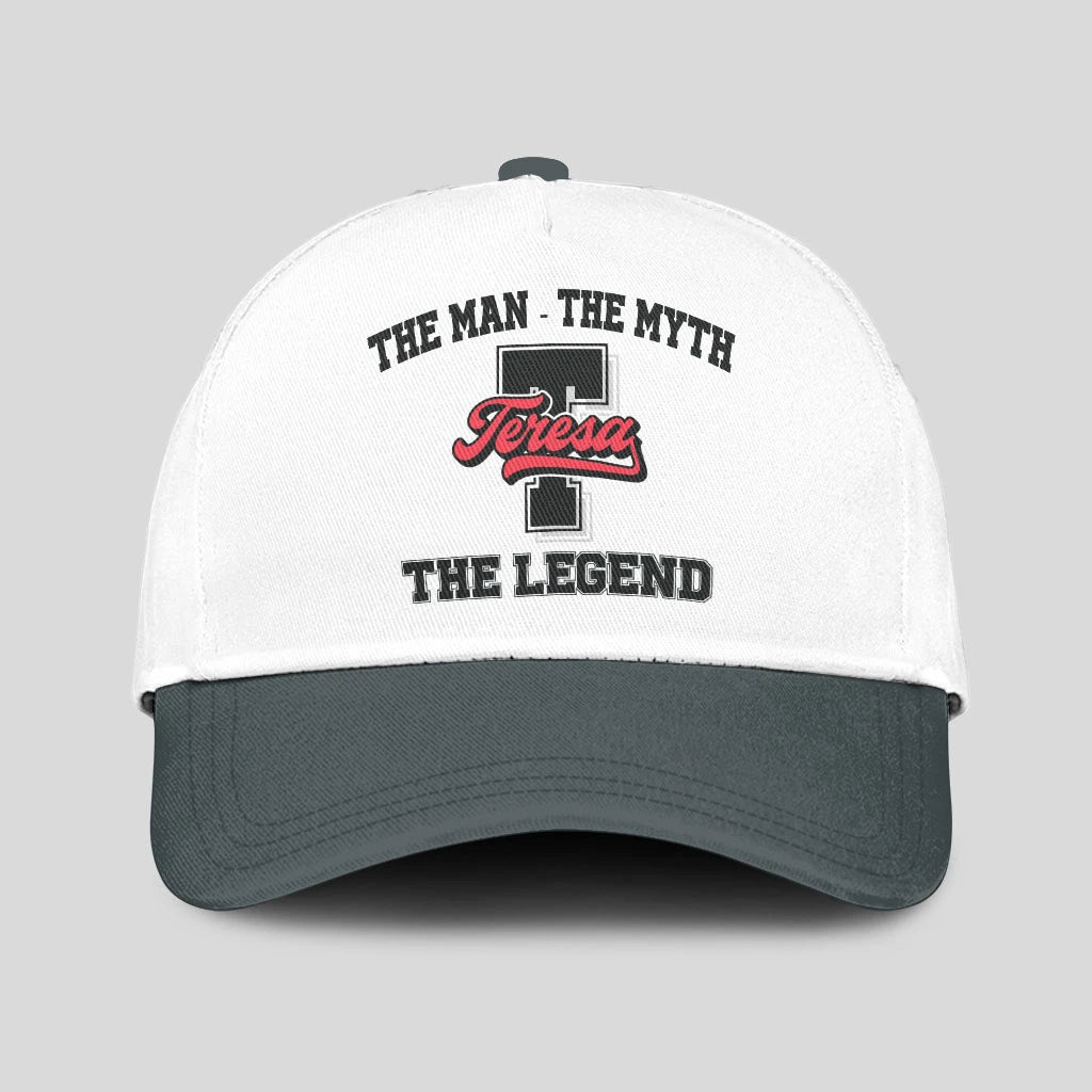 The Man The Myth The Legend Custom Initial Letter And Name Cap TERESA 13K1 C38PF