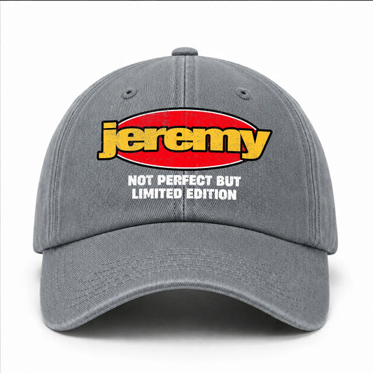Your Name Not Perfect But Limited Edition Red Logo Washed Cap JEREMY 13K1 C84PF