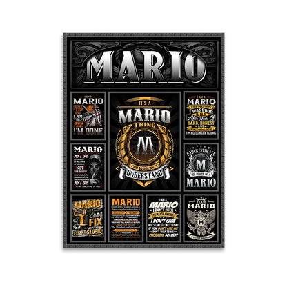 MARIO Personalized Sponge Floor Mat – Custom Printed Home Decor 13K1-AR2
