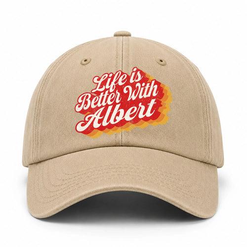 Life Is Better With Your Name Vintage Washed Cap ALBERT 13K1 C67PF