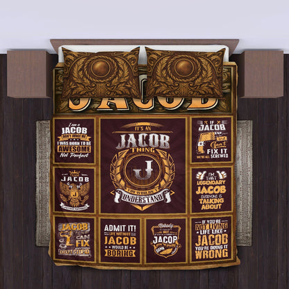 JACOB Limited Edition Personalized Bedding Set 13K1-BS3