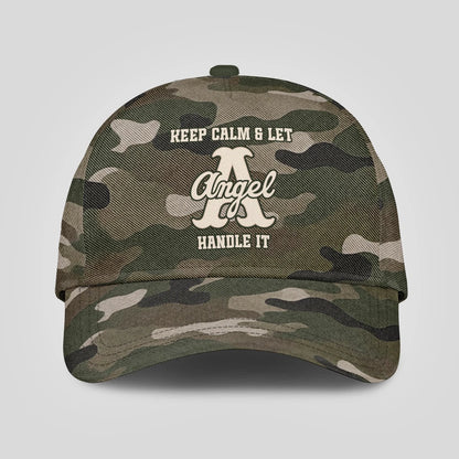 Keep Calm & Let Your Name Handle It Camo Cap ANGEL 13K1 C174PF