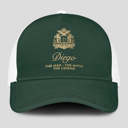 The Man The Myth The Legend Sage Green Mesh Cap DIEGO 13K1 C192PF