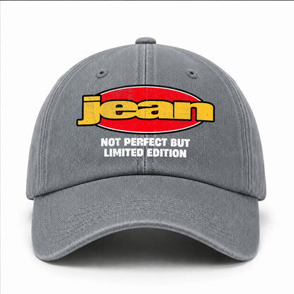Your Name Not Perfect But Limited Edition Red Logo Washed Cap JEAN 13K1 C84PF