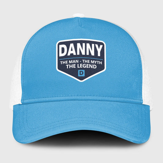 The Man The Myth The Legend Light Blue Mesh Cap DANNY 13K1 C190PF