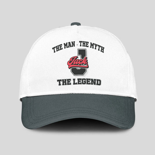 The Man The Myth The Legend Custom Initial Letter And Name Cap JACK 13K1 C38PF
