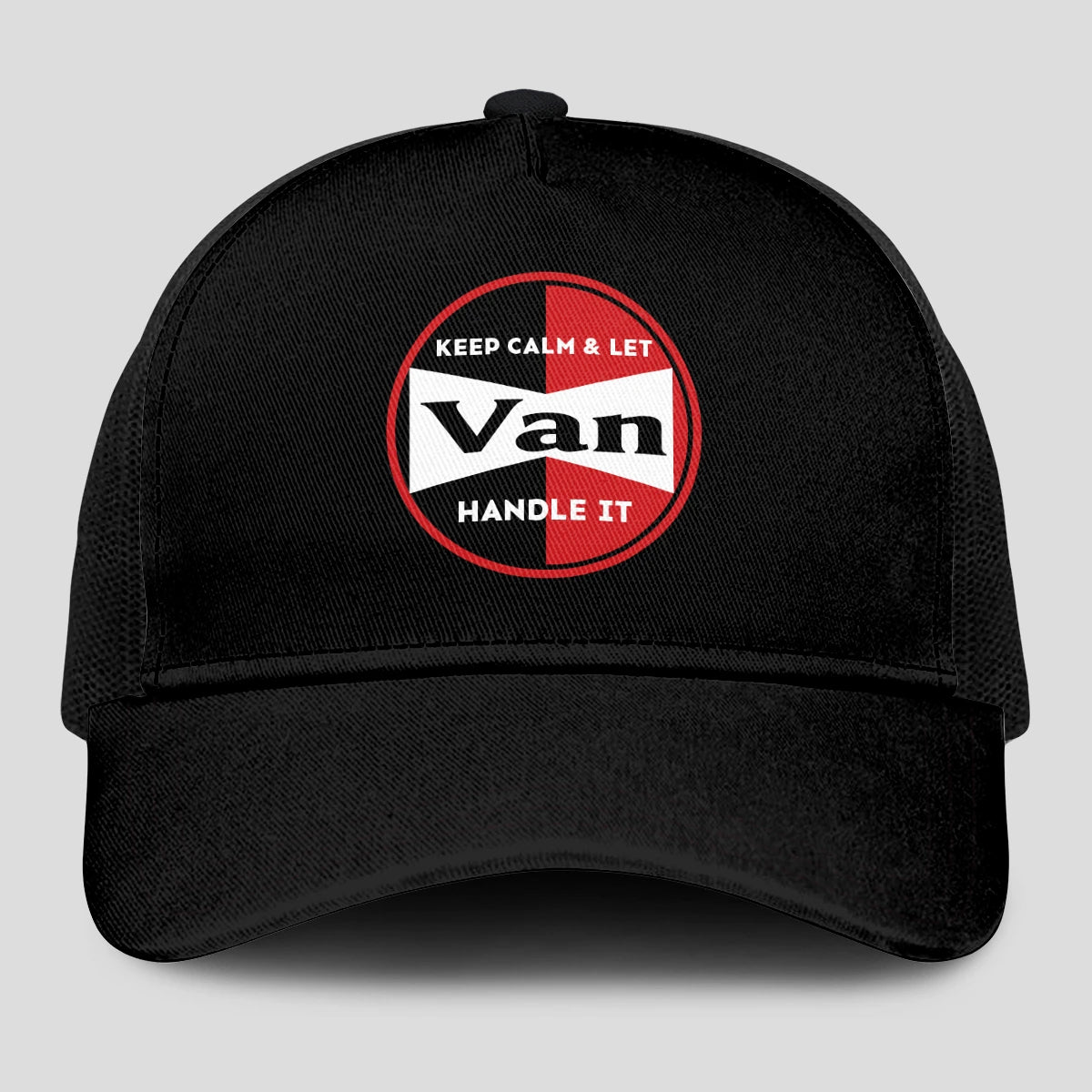 Keep Calm & Let Your Name Handle It Black Mesh Cap VAN 13K1 C206PF