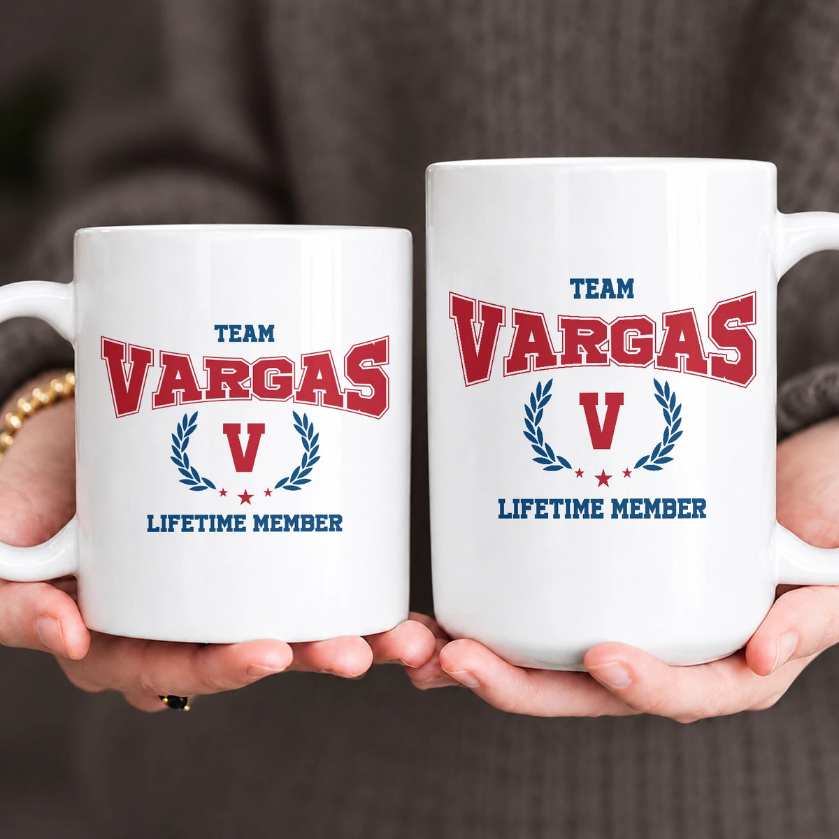 Team Your Name Lifetime Member Sporty Mug VARGAS 13K1 MG09