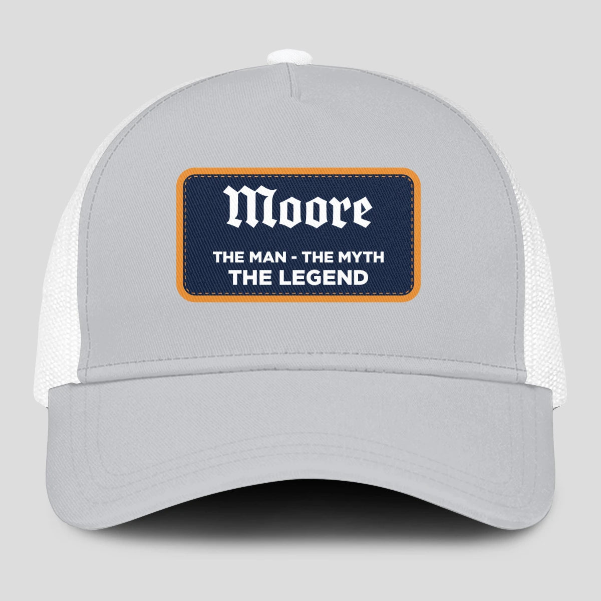 The Man The Myth The Legend Gray Mesh Cap MOORE 13K1 C204PF