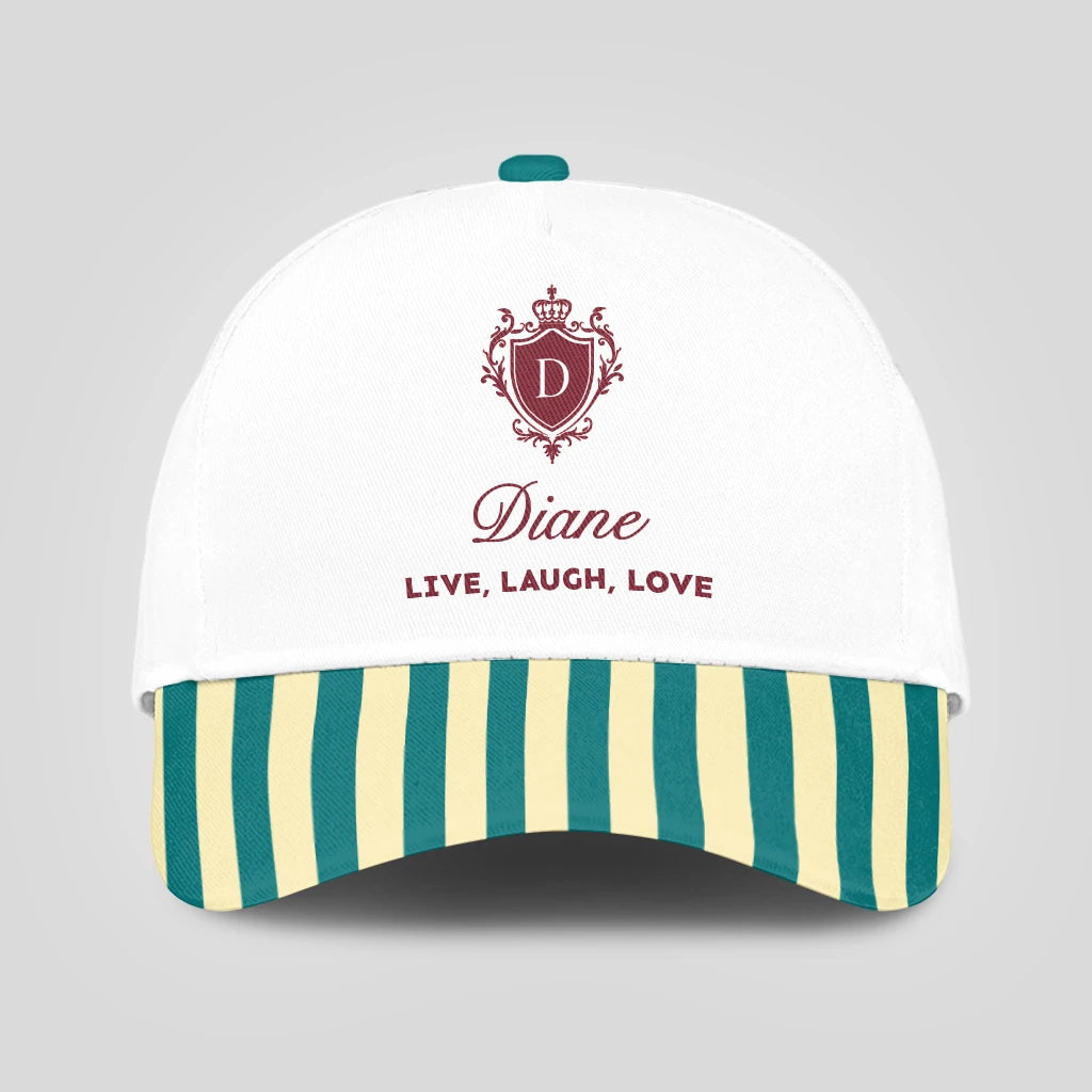 Live Laugh Love Green And Yellow Royal Cap DIANE 13K1 C122PF