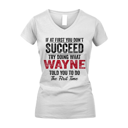 WAYNE 13K1-357 If At First You Don't Succeed...